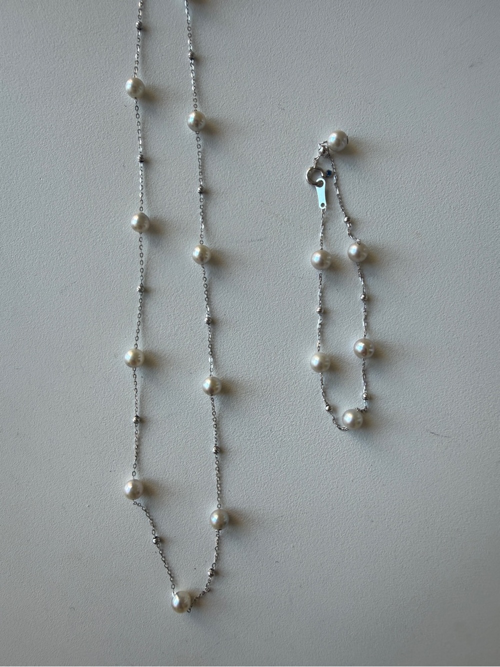 Gingeberi pearl necklace + bracelet